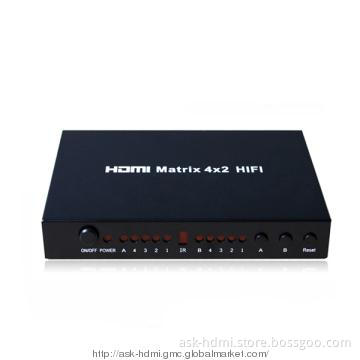 HIFI HDMI Matrix  4 input 2 output HEC